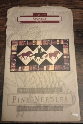 Roundup Quilt Pattern By McKenna Ryan Pine Needles Designs 39''x21.5'' Western