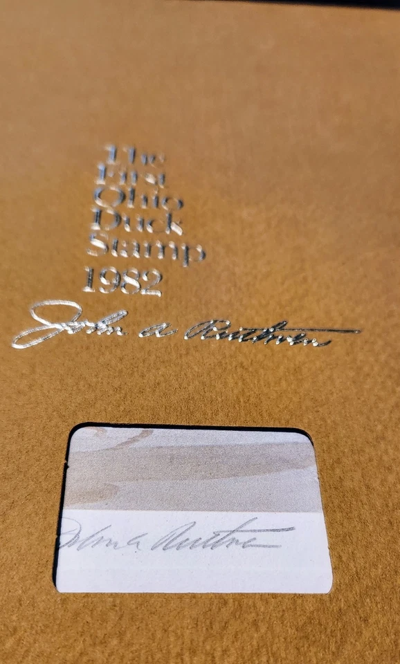 Wildlife Intl Lithograph - John Ruthven - 1982 - First Ohio Duck Stamp - #7797 - Image 2 of 4