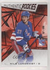 2021 SP Game Used Authentic Rookies Red Fragment 57/205 Nils Lundkvist #194 z6b