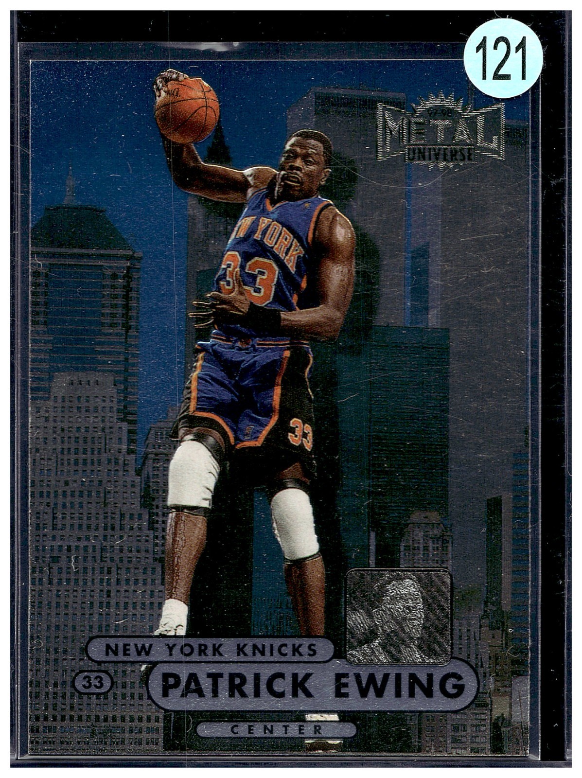 Patrick Ewing 1997-98 SkyBox Metal Universe #91 HOF New York Knicks NBA