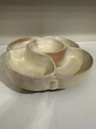 Vintage Frankoma Yellow Lazy Susan  #818