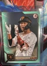 2022 Bowman NPB Nippon Professional Baseball - Hayato Sakamoto #112 Aqua /175
