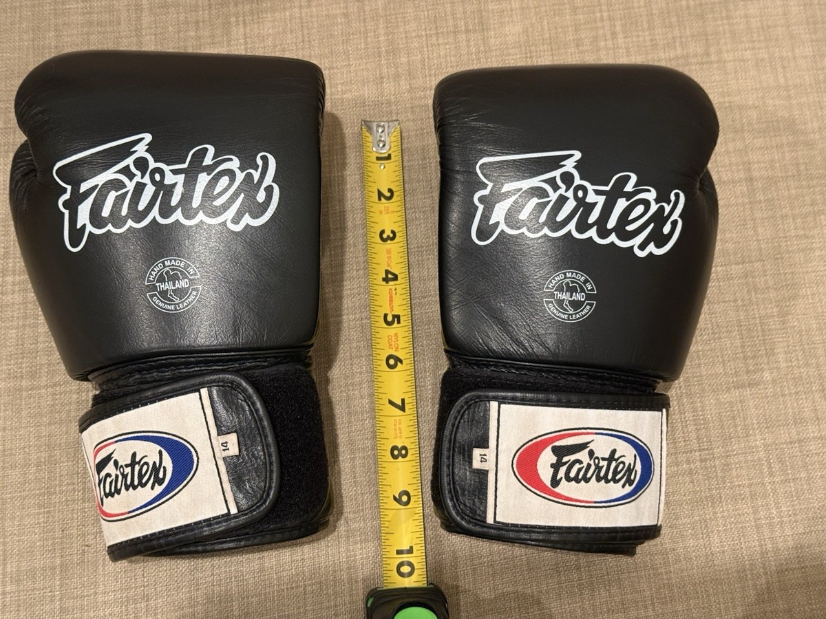 Fairtex Muay Thai Training Sparring Gloves, 14oz - Black for sale