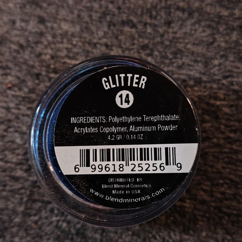Blend Mineral Cosmetics Blue Glitter 14 ombretti in polvere colore viso NUOVO sigillato - Foto 2 di 3