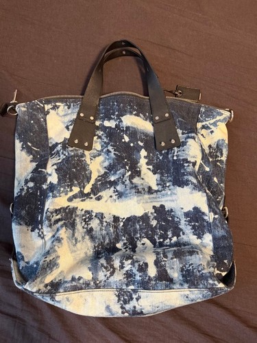 Alexander Mcqueen Tote Bag Black Leather Japanese Designer Vintage Handbag