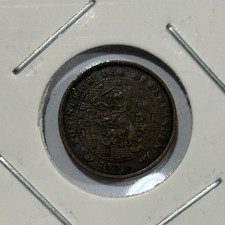 1930 Netherlands 1/2 Cent Coin