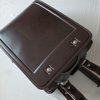 Tsuchiya Kaban Randoseru Clarino Dark Brown School Backpack Authentic