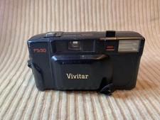 Vivitar PS 30 Point and Shoot 35mm Camera Black Untested