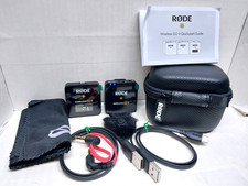 R DE Rode Wireless Go II Wireless Microphone Audio System Pod Cast