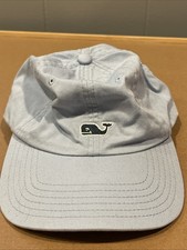 Vineyard Vines Hat Whale Logo Light Blue Baseball Cap Strap Back OSFA