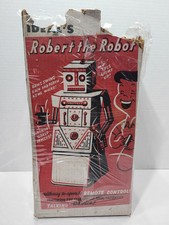 ROBERT the ROBOT Ideal's RM Plastic Toy Robot with Original Box Not Working