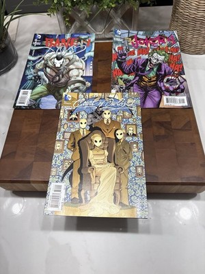 DC Villains Month Joker #1 Bane #1 Court Of Owls 3D Lenticular Comic Lot