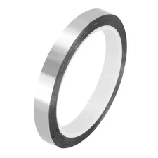 MECCANIXITY Silver Tone Metalized Tape 1/2 Inch x 55 Yards Decor Tape for Det...