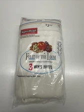 Fruit of the Loom Mens Briefs Underwear Superband Vintage NOS White Cotton XL 44