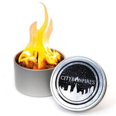 CITY BONFIRES SET of 2 Portable Bonfire Candle