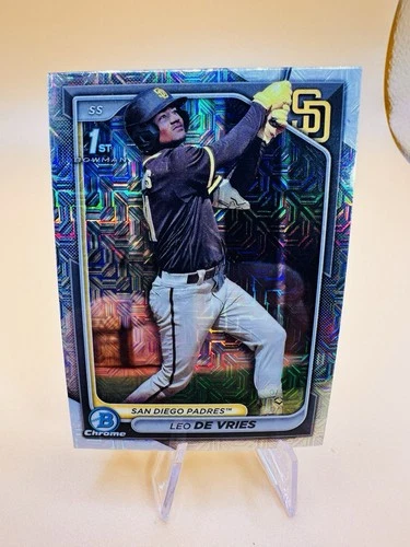 2024 Bowman Chrome - Prospects Leo De Vries #BCP-179 Mojo Refractor (RC)