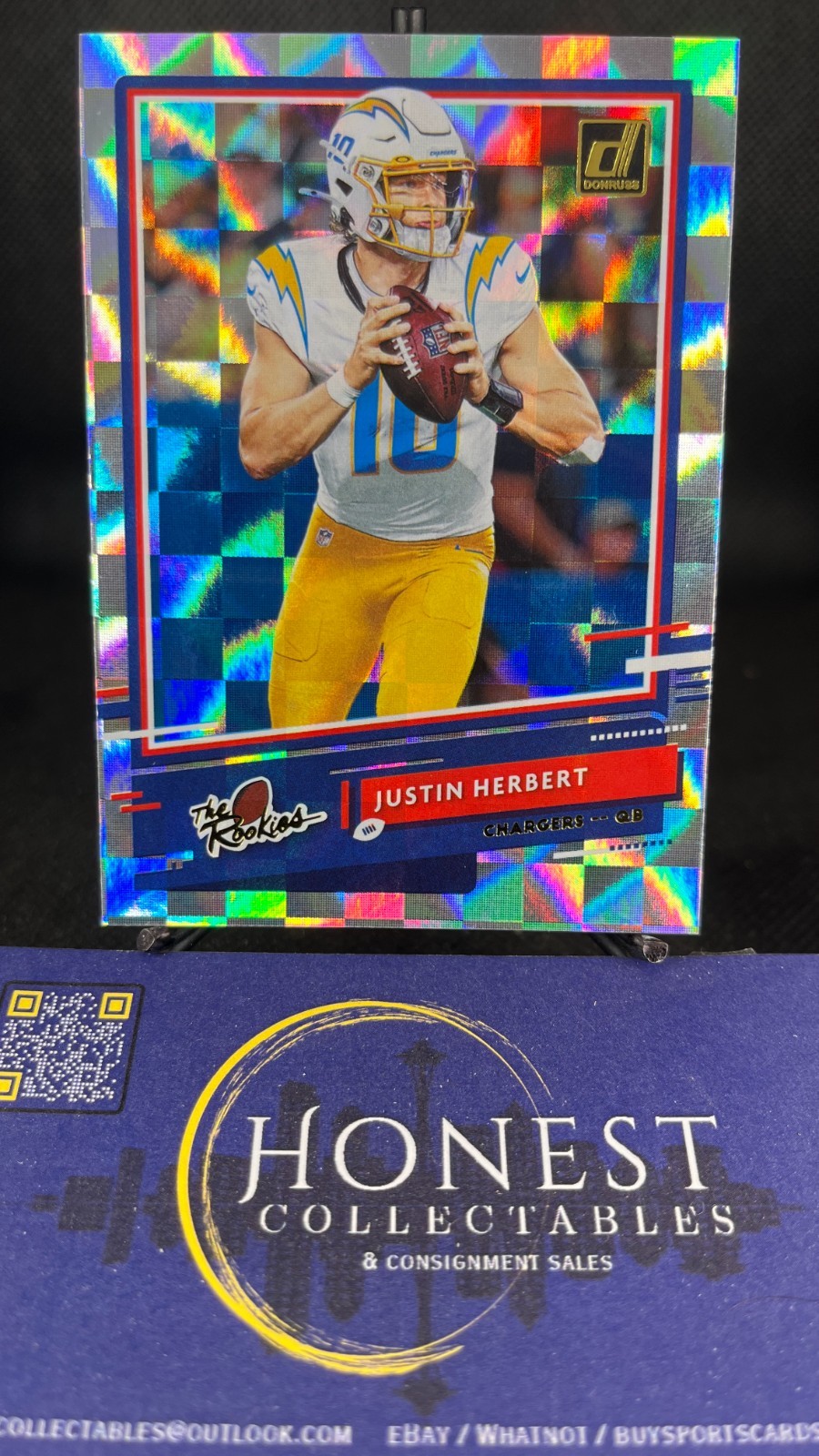 Justin Herbert (RC) - 2020 Panini Donruss The Rookies Prizm #TR-JH