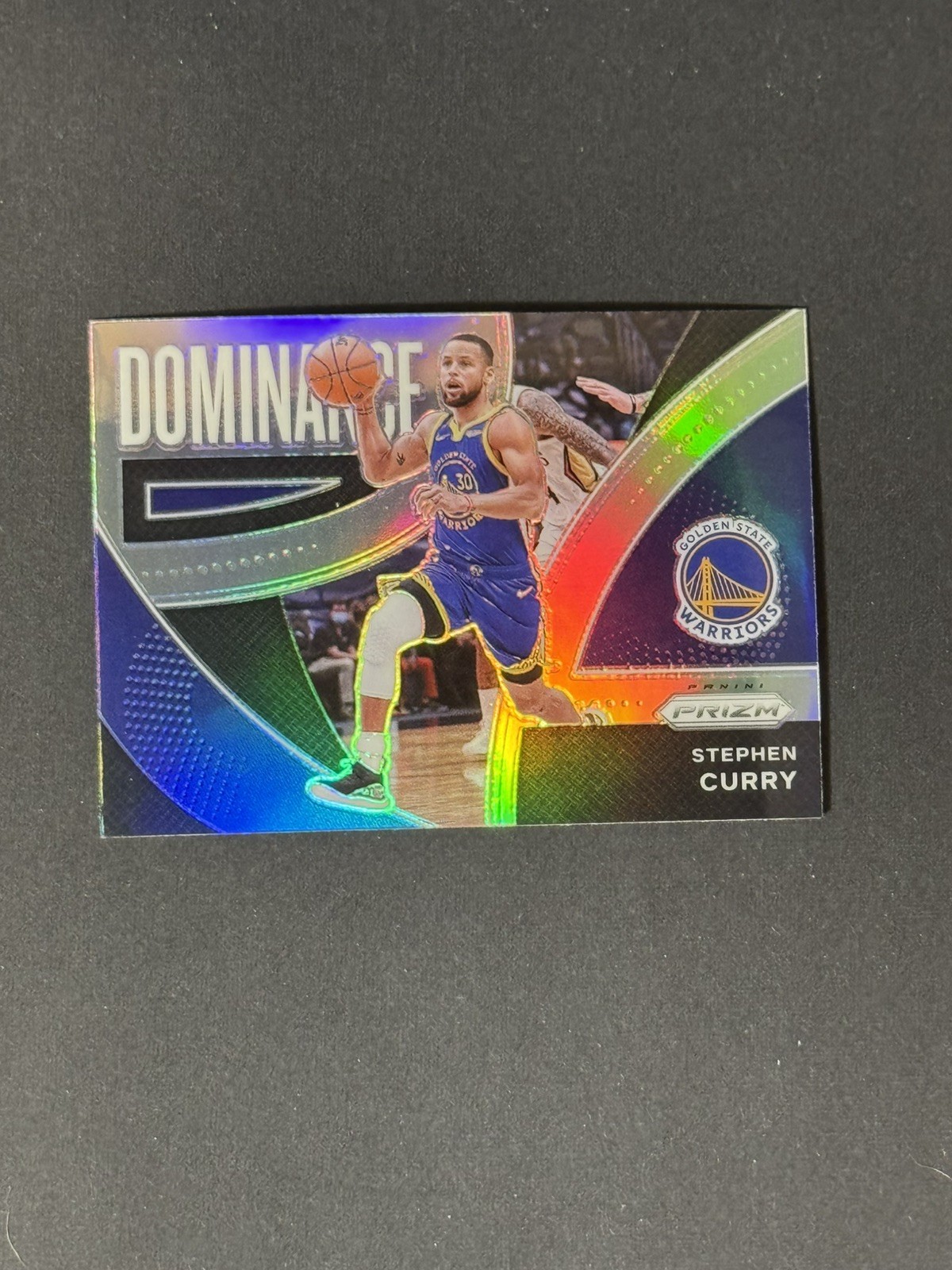 Stephen Curry 2021-22 Prizm Dominance #14 Silver Prizm Golden State Warriors