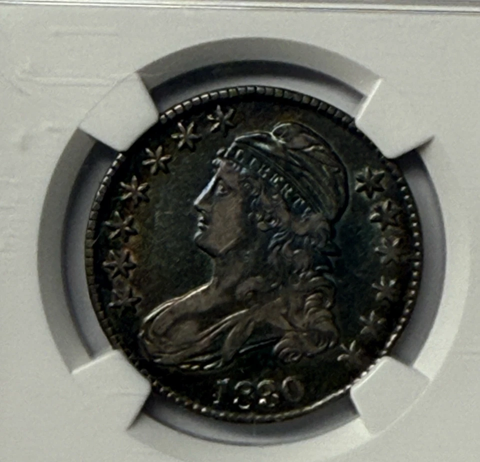 NGC 1830 VF-35  Capped Bust Half Dollar Great Toning - Image 2 of 3