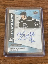 2023-24 Upper Deck Engrained ElectroCast Autographs Brandt Clarke Auto Kings