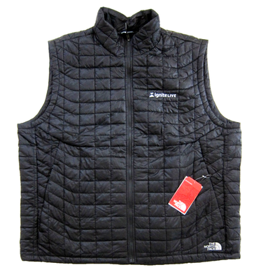 #ad NWT The North Face Black Quilted Thermoball Trek Lightweight Zip Vest Men 3XL $37.50