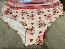STRAWBERRY SHORTCAKE 5 PACK LARGE JUNIOR BIKINI 100 COTTON PANTIES NWT