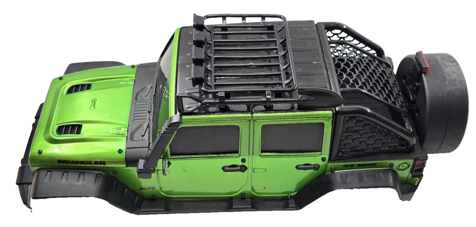 Jeep Wrangler RC Body Shell 1:10 ~ 17” Green New Bright - Image 2 of 4