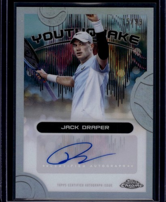#ad 2025 Topps Chrome #YS JD Jack Draper Youthquake Signatures Refractor $44.99