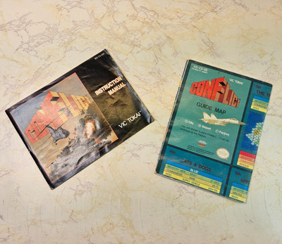 Conflict Guide Map Poster Nintendo NES Booklet Manual Insert Map for Vtg Game