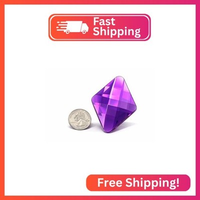 Allstarco 67x48mm Flat Back Extra Large Diamond Cosplay Gems Acrylic Big Rhinest
