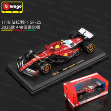 BBURAGO FERRARI SF-25 44 LEWIS HAMILTON 1/18 DIECAST ALLOY MODEL CAR