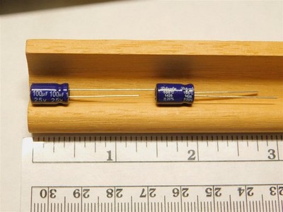 25 Liberty EWR107M1E 100uF 25V 20% Radial Electrolytic Capacitors 6.3x11mm