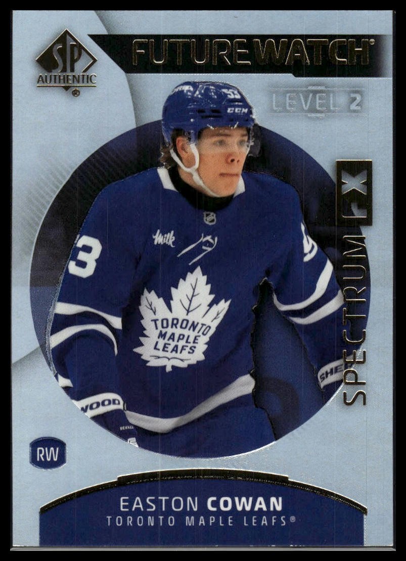 2025-26 SP Authentic #S-68 Easton Cowan Spectrum FX