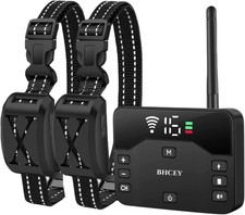 Wireless Dog Fence Training Collar System Rechargeable Waterproof up to 2 Dogs