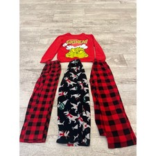 Kids Pajama Bottoms and The Grinch Sweatshirt Size 8