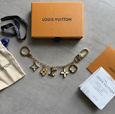 Louis Vuitton Fleur De Monogram Taschenanhänger Gold Hardware Gebraucht M65111 Mit Quittung