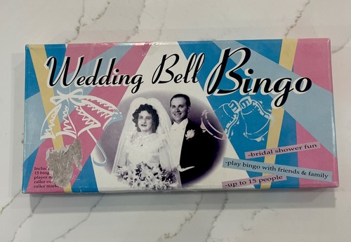 Vintage 2001 Wedding Bell Bingo Board Game Bridal Shower Bachelorette Party