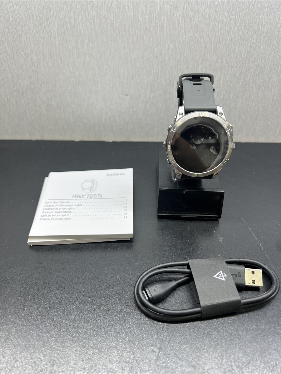 Garmin Fenix 7 Smartwatch - Silver with Graphite Band 010-02540-00 
