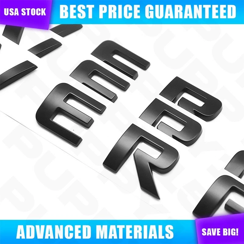4PCS Matte Black Door Emblems Tailgate Letters Badge For Silverado LTZ 2007-2018 Foto 3 de 4