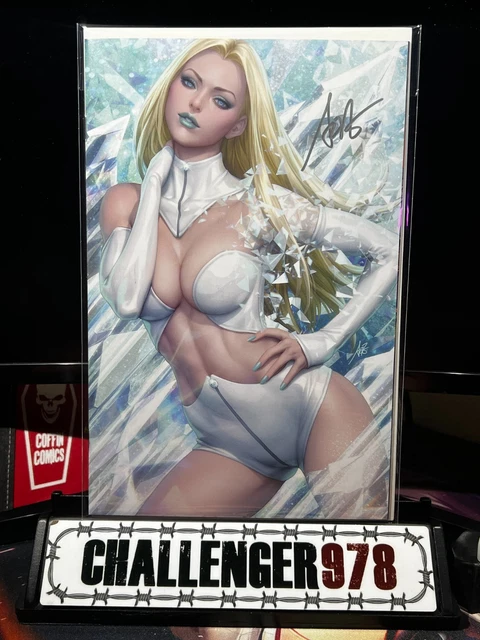 EMMA FROST White Queen #1 Artgerm SIGNED VIRGIN Exclusive w/ COA #397/750