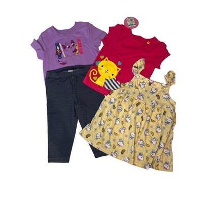 Toddler Girl 18M Kitty Cat Lot 4pc Hello Kitty Dress Circo Cat & Jack Carters