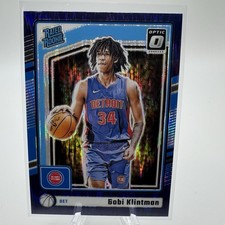 2024-25 Optic Basketball BOBI KLINTMAN Rated Rookie Purple Shock Prizm #289