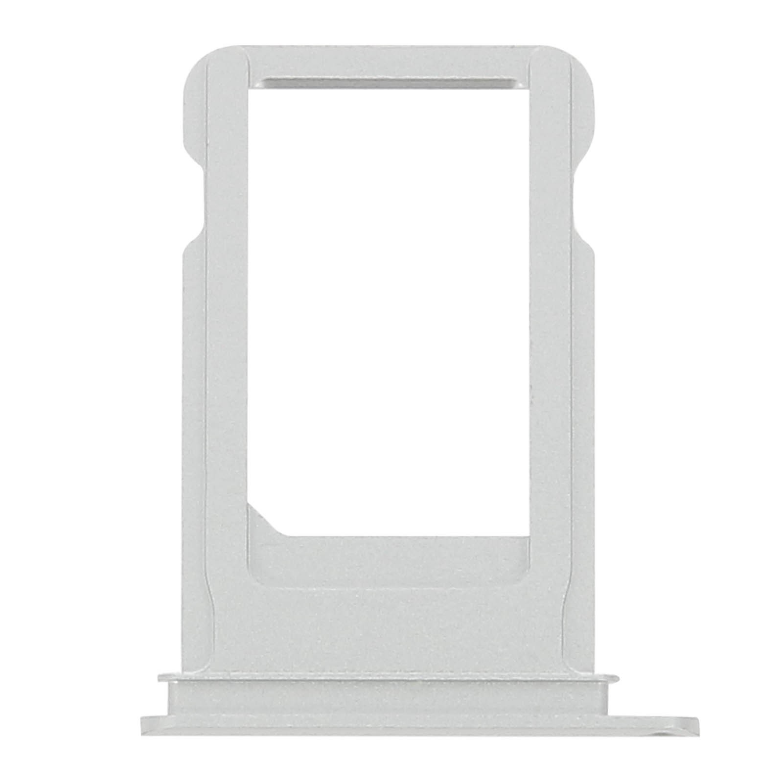 Tiroir carte Nano SIM pour iPhone 7 argent en aluminium avec broche d'éjection