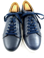 NEW Allen Edmonds "COURTSIDE" Men's Leather Dress Sneakers 10 D NAVY(616N)
