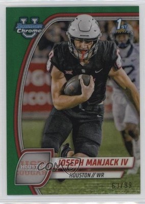 2024 Bowman U Chrome Green Refractor 63/99 Joseph Manjack IV #107 4k8