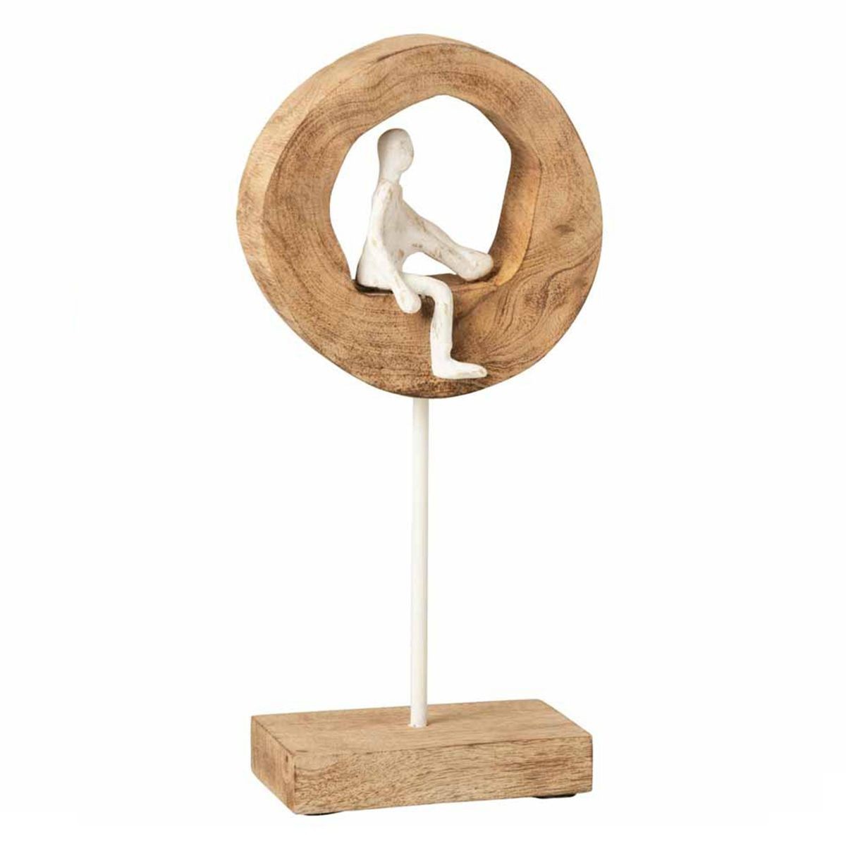 Statue personnage qui pense 38cm sculpture naturelle haut de gamme