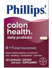 Phillips' Colon Digestive Support Health Daily Probiotic 4-in-1 - 60 Capsules
