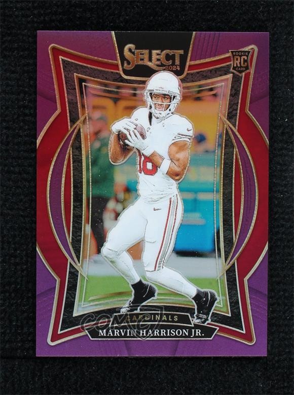 2024 Panini Select Concourse Purple Prizm 64/75 Marvin Harrison Jr Rookie RC 0q5