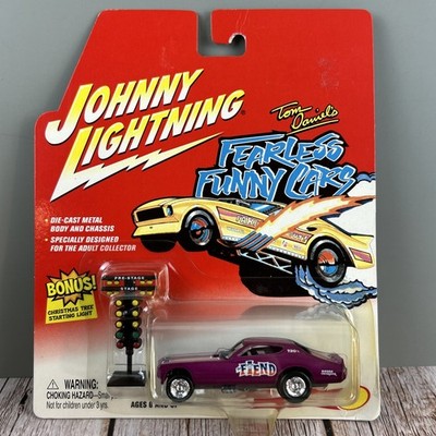 2002 Johnny Lightning TOM DANIELS THE FIEND Funny Cars w/ Start Tree NHRA 1/64