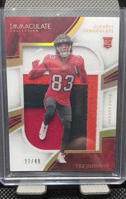 2025 Immaculate Collection Clearly Immaculate Rc 3 Color Patch 27/49 Tez Johnson